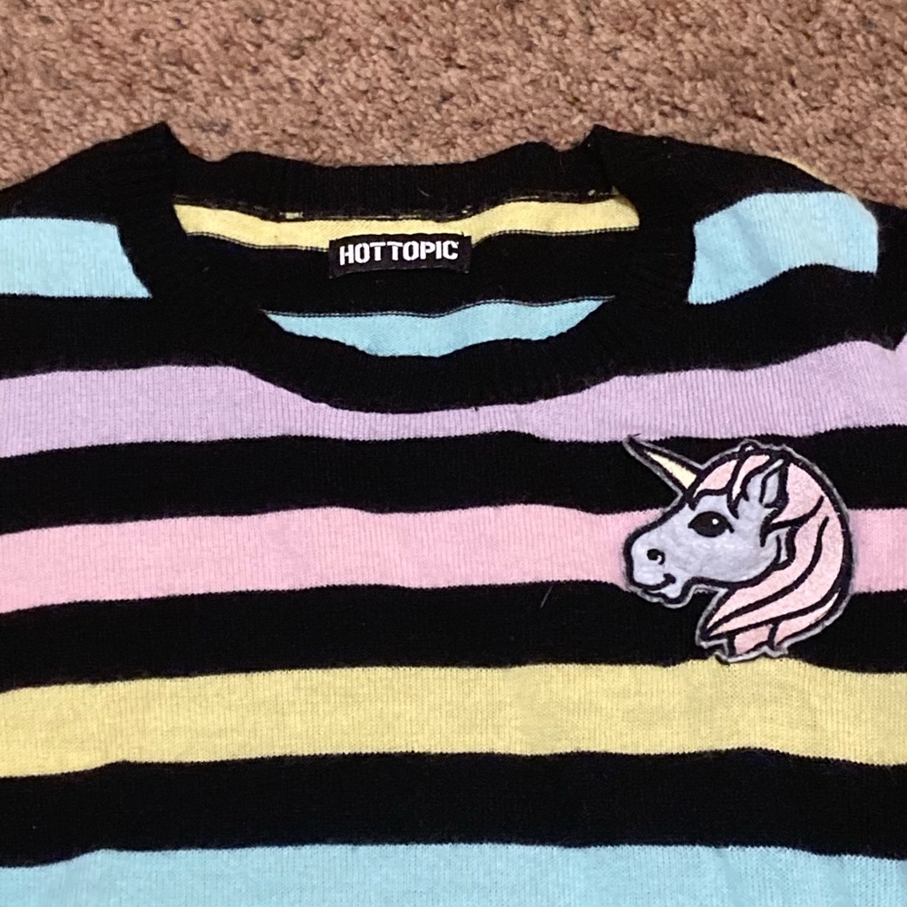 Hot topic Striped Unicorn Sweater - Picture 6 of 6